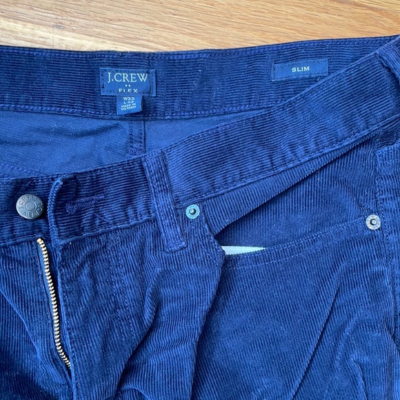 Jcrew 484 Slim Corduoroy Pant in Indigo Wash - Picture 2 of 4